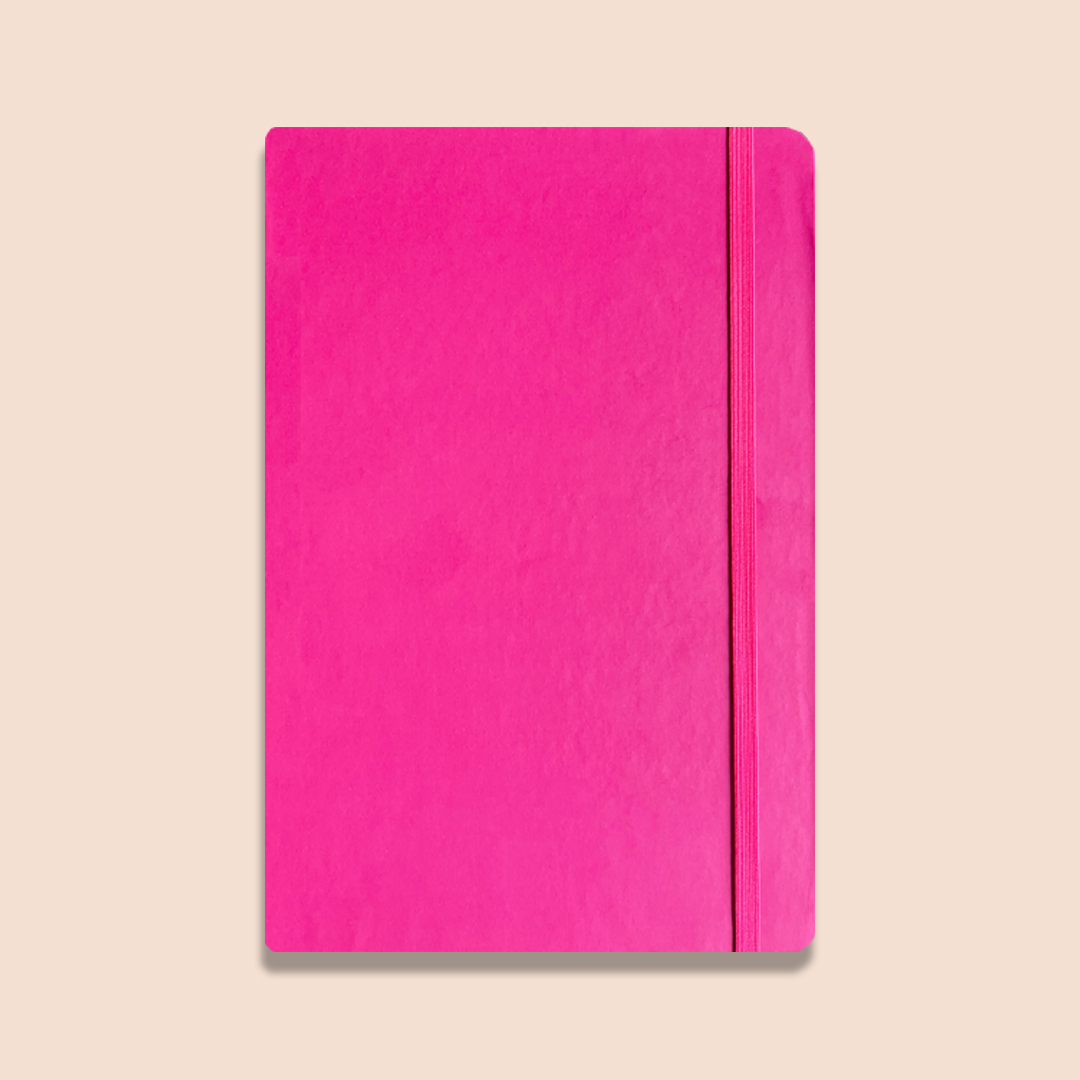 Caderno A5 Capa Dura Rosa Pink - Imagem 2