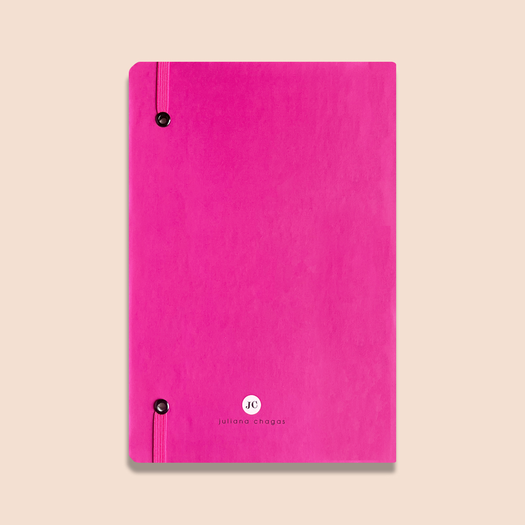 Caderno A5 Capa Dura Rosa Pink - Imagem 3