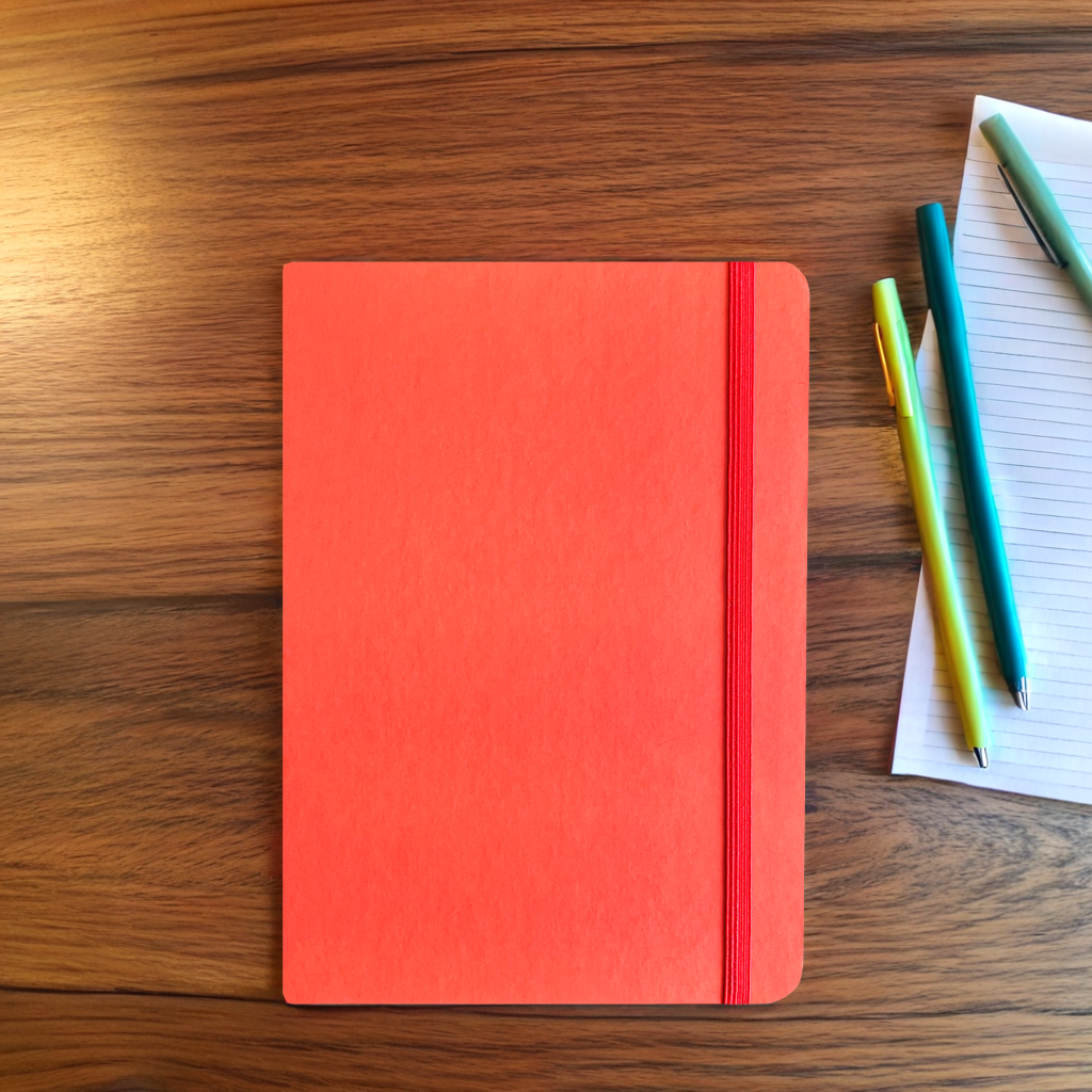 Caderno A5 Capa Dura Vermelho