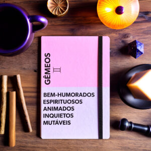 Caderno A5 Signo Gêmeos