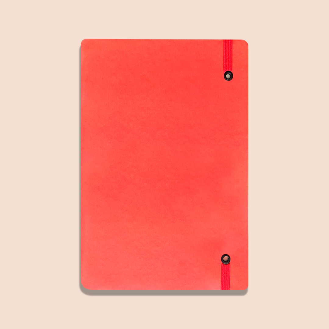Caderno A5 Capa Dura Vermelho - Imagem 3