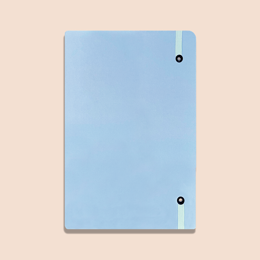 Caderno A6 Azul Capa Dura - Imagem 3