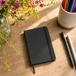 Caderno A6 Preto Capa Dura