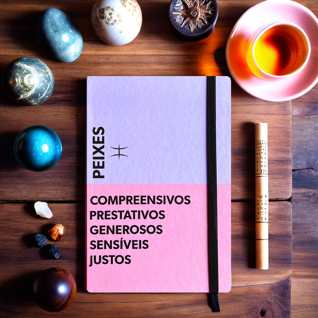 Caderno A5 Signo Peixes